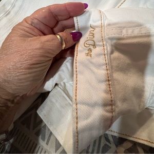 Distressed wide leg.